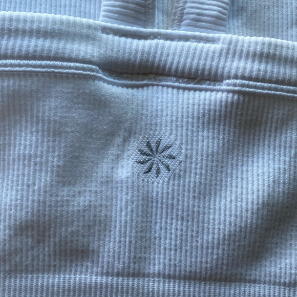 NOT FOR SALE ATHLETA Ribbed High Neck Racerback Square Neck Crop Tank Top Sports - Picture 8 of 8